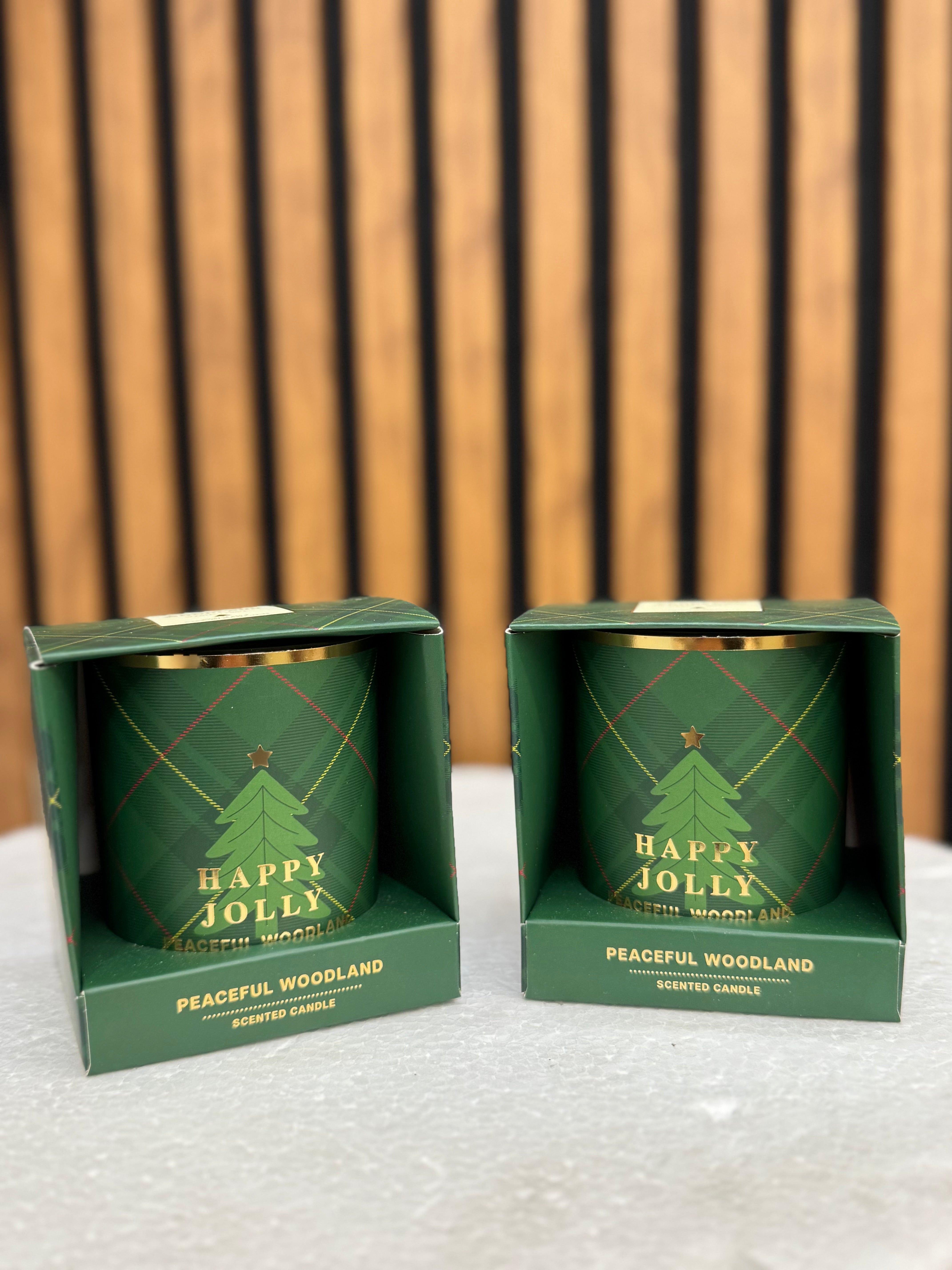 Candela Profumata Natalizia in Vetro – 9 cm