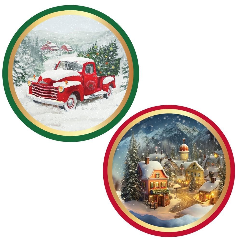 Scatole di Latta Natalizie con Biscotti – 114 g