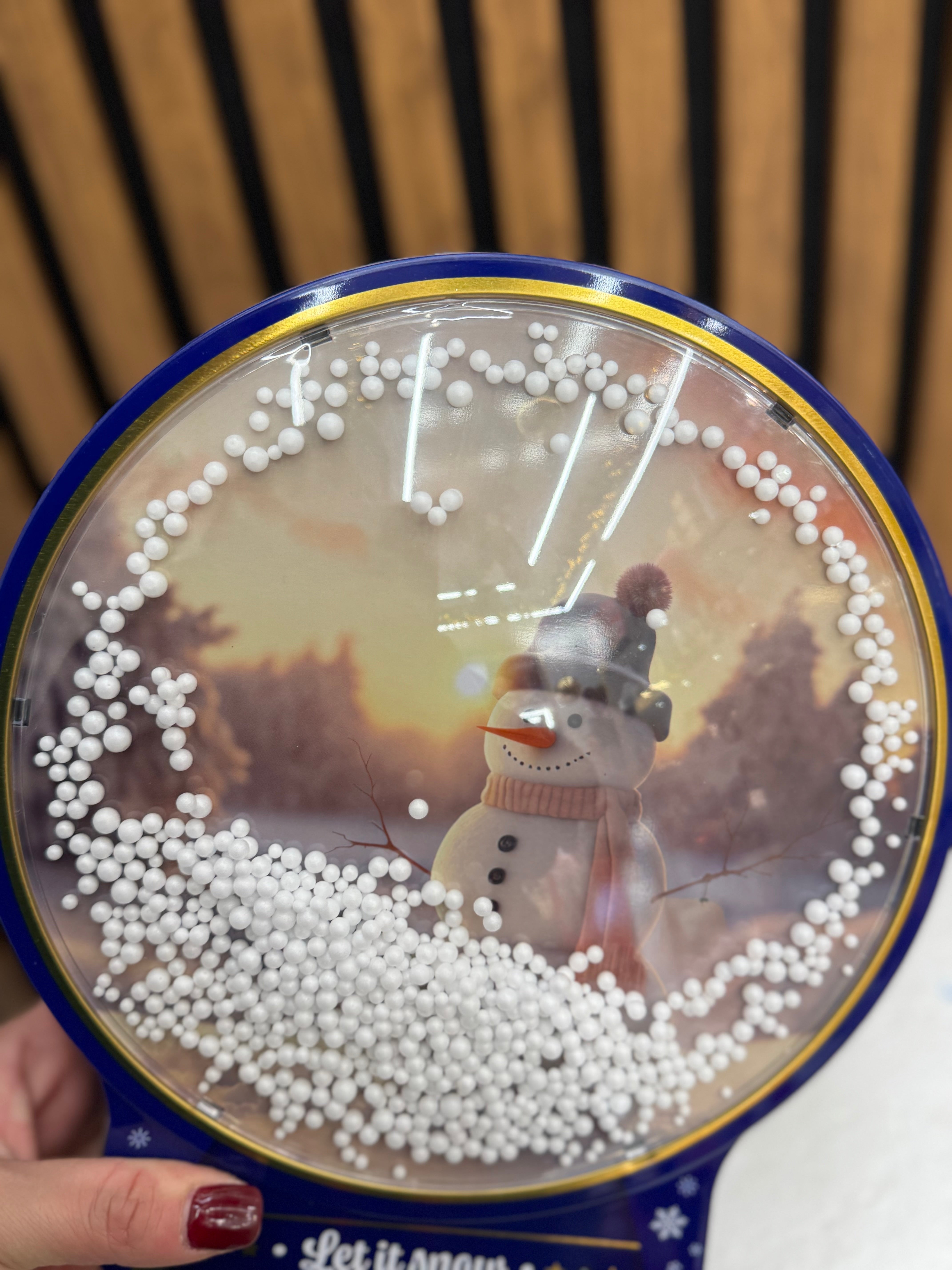 Latta Natalizia con Neve e Pupazzo di Neve