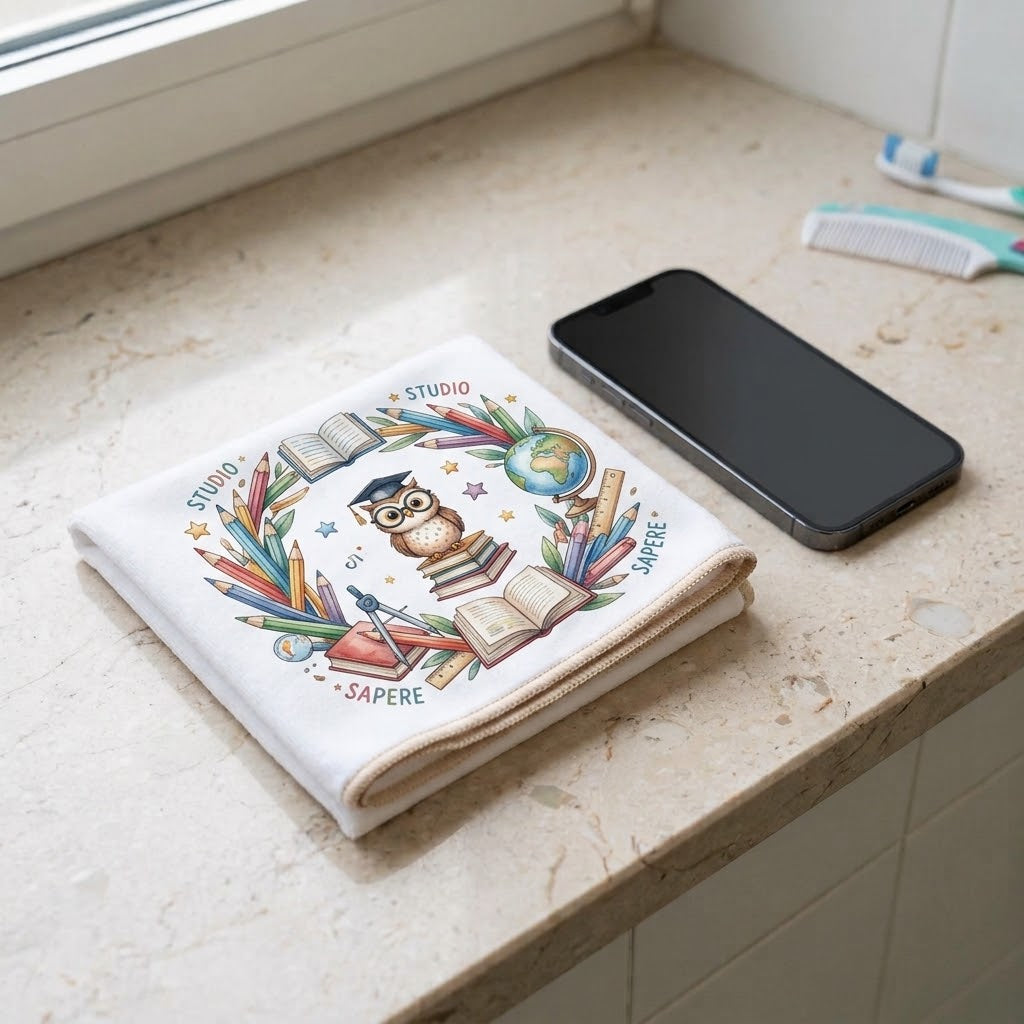 Asciugamano personalizzabile in Microfibra Multiuso 30x30 cm – Ultra Assorbente e Delicato